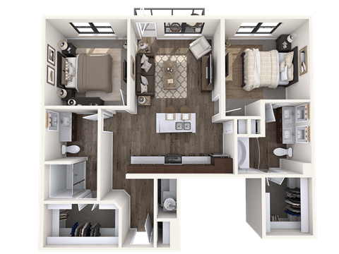 The Wall Street Lofts in Midland, Texas B2 Floor Plan